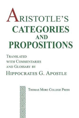 Cover image for Aristotle's Categories and Propositions