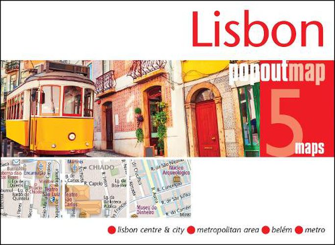 Cover image for Lisbon PopOut Map - pocket-size, pop-up map of Lisbon