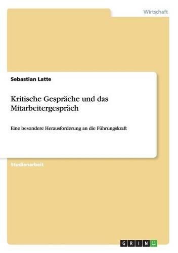 Cover image for Kritische Gesprache Und Das Mitarbeitergesprach