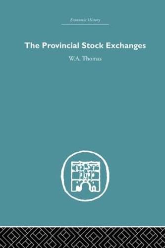 Cover image for Provincial Stock Exchanges