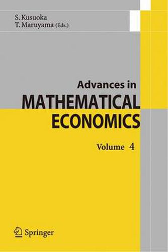 Cover image for Advances in Mathematical Economics 4