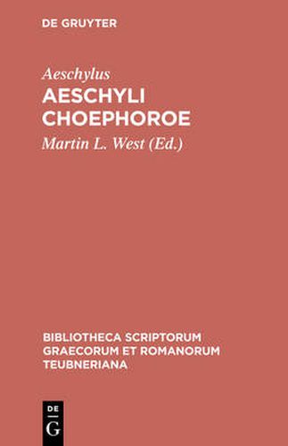 Cover image for Aeschyli Choephoroe