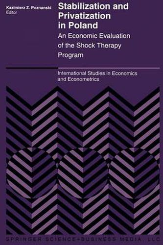 Cover image for Stabilization and Privatization in Poland: An Economic Evaluation of the Shock Therapy Program