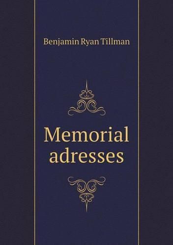 Cover image for Memorial adresses