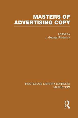 Cover image for Masters of Advertising Copy