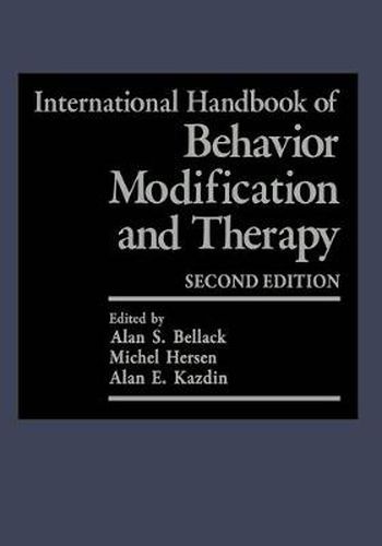 Cover image for International Handbook of Behavior Modification and Therapy: Second Edition