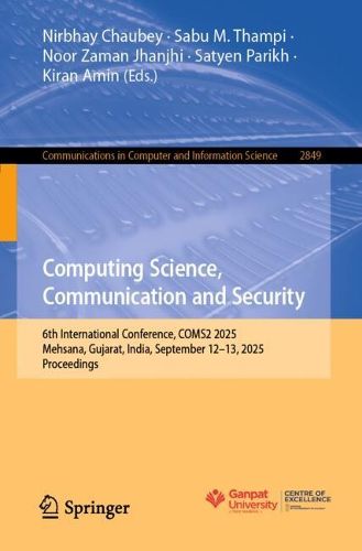 Cover image for Computing Science, Communication and Security
