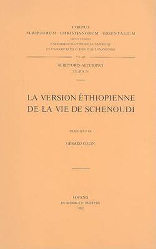 Cover image for La Version Ethiopienne de la Vie de Schenoudi: V.