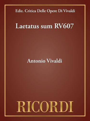 Cover image for Laetatus Sum Rv607