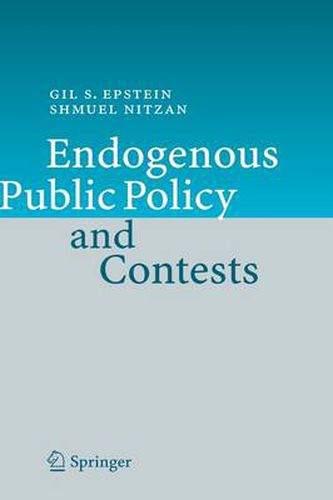 Cover image for Endogenous Public Policy and Contests