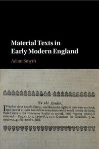 Cover image for Material Texts in Early Modern England