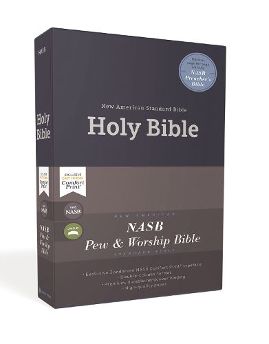 Cover image for NASB, Pew and Worship Bible, Hardcover, Blue, 1995 Text, Comfort Print