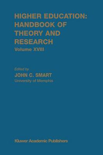 Cover image for Higher Education: Handbook of Theory and Research