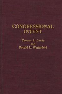 Cover image for Congressional Intent