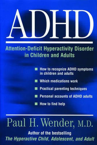 Cover image for ADHD: Attention-Deficit Hyperactivity Disorder in Children, Adolescents, and Adults