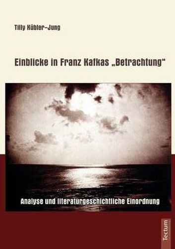 Cover image for Einblicke in Franz Kafkas Betrachtung