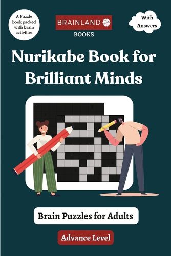 Cover image for Nurikabe Book for Brilliant Minds - Brain Puzzles for Adults - Advance level