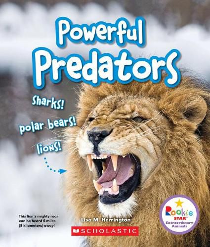 Cover image for Powerful Predators: Sharks! Polar Bears! Lions! (Rookie Star: Extraordinary Animals)