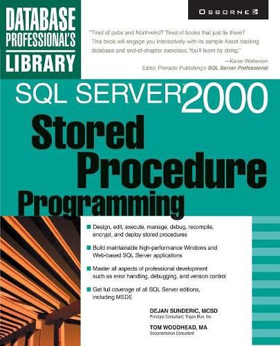 Cover image for SQL Server 2000 Stored Procedure Programming