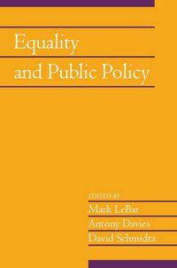 Cover image for Equality and Public Policy: Volume 31, Part 2