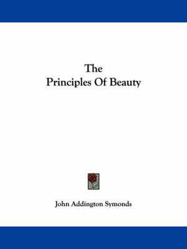 Cover image for The Principles of Beauty