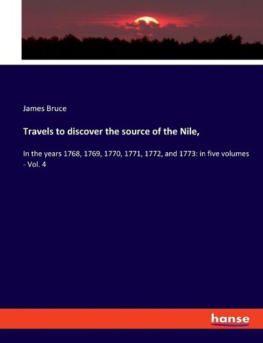 Cover image for Travels to discover the source of the Nile,