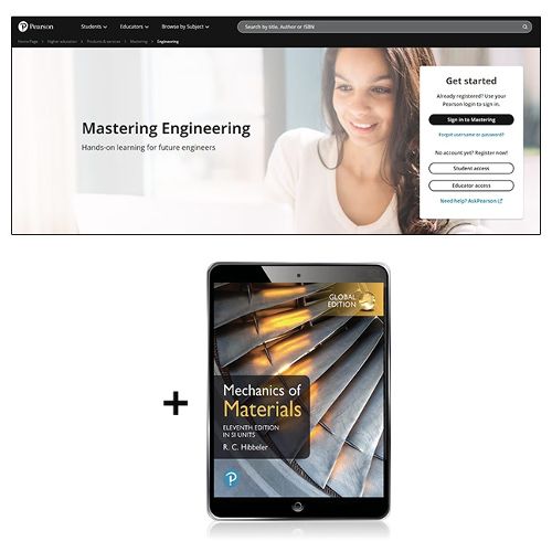 Cover image for Mechanics of Materials, SI Units -- Mastering Engineering with Pearson eText