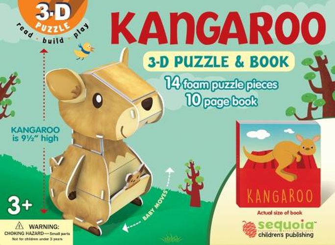 Cover image for Kangaroo: Wildlife 3D Puzzle and Book