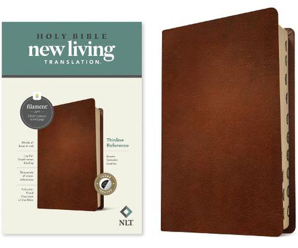 Cover image for NLT Thinline Reference Bible, Filament Edition, Brown