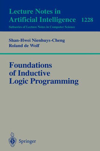 Cover image for Foundations of Inductive Logic Programming