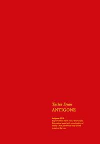 Cover image for Tacita Dean: Antigone