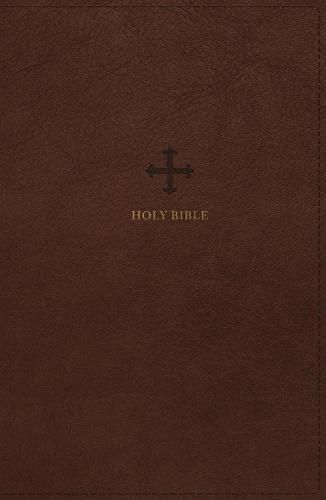 NRSV, Catholic Bible, Standard Large Print, Leathersoft, Brown, Comfort Print: Holy Bible