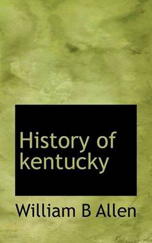 Cover image for History of Kentucky