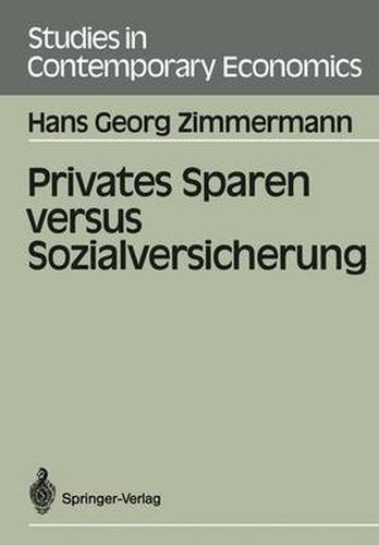 Cover image for Privates Sparen Versus Sozialversicherung