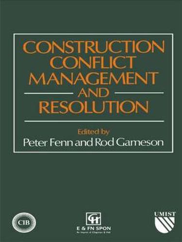 Cover image for Construction Conflict Management and Resolution