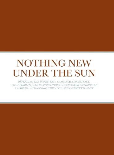 Cover image for Nothing New Under the Sun