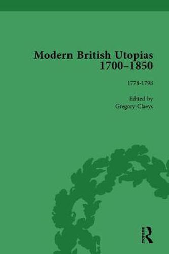 Cover image for Modern British Utopias, 1700-1850 Vol 4