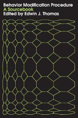 Cover image for Behavior Modification Procedure: A Sourcebook