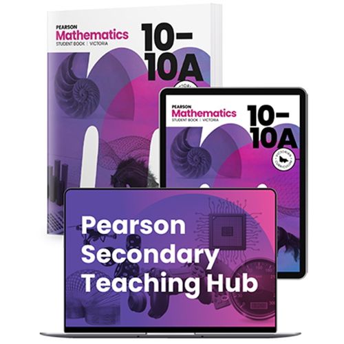 Cover image for Pearson Mathematics 10/10A Victoria Student Book, eBook and Hub