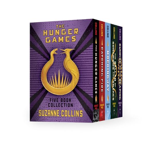 Cover image for Hunger Games 5-Book Hardcover Box Set (the Hunger Games, Catching Fire, Mockingjay, the Ballad of Songbirds and Snakes, Sunrise on the Reaping)