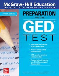 Cover image for McGraw-Hill Education Preparation for the GED Test, Fourth Edition