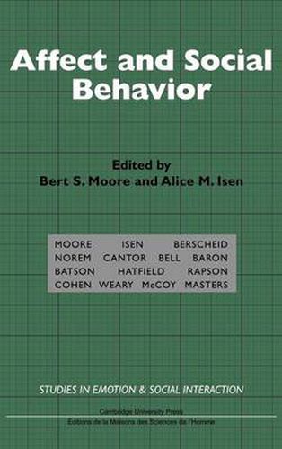 Cover image for Affect and Social Behavior