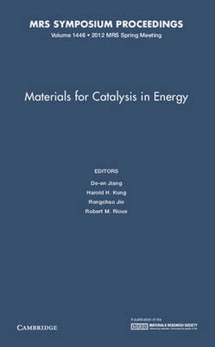 Cover image for Materials for Catalysis in Energy: Volume 1446