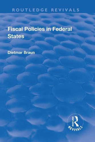 Cover image for Fiscal Policies in Federal States