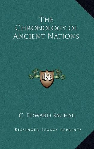 Cover image for The Chronology of Ancient Nations