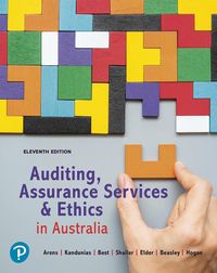 Cover image for Auditing, Assurance Services and Ethics in Australia, 11e