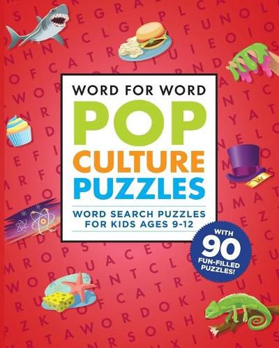 Cover image for Word for Word: Pop Culture Puzzles: Word Search Book for Kids Ages 9-12