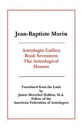 Cover image for Astrologia Gallica Book 17