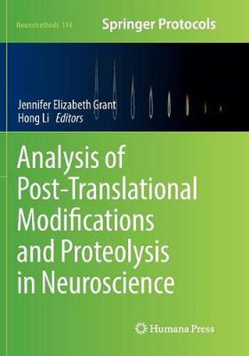 Analysis of Post-Translational Modifications and Proteolysis in Neuroscience