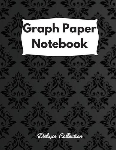 Cover image for Graph Paper Notebook: Large Simple Graph Paper Notebook, 100 Quad ruled 5x5 pages 8.5 x 11 / Grid Paper Notebook for Math and Science Students / Deluxe Collection Notebook